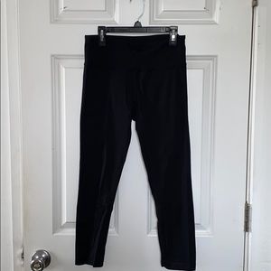 Quarter-Length Black Leggings